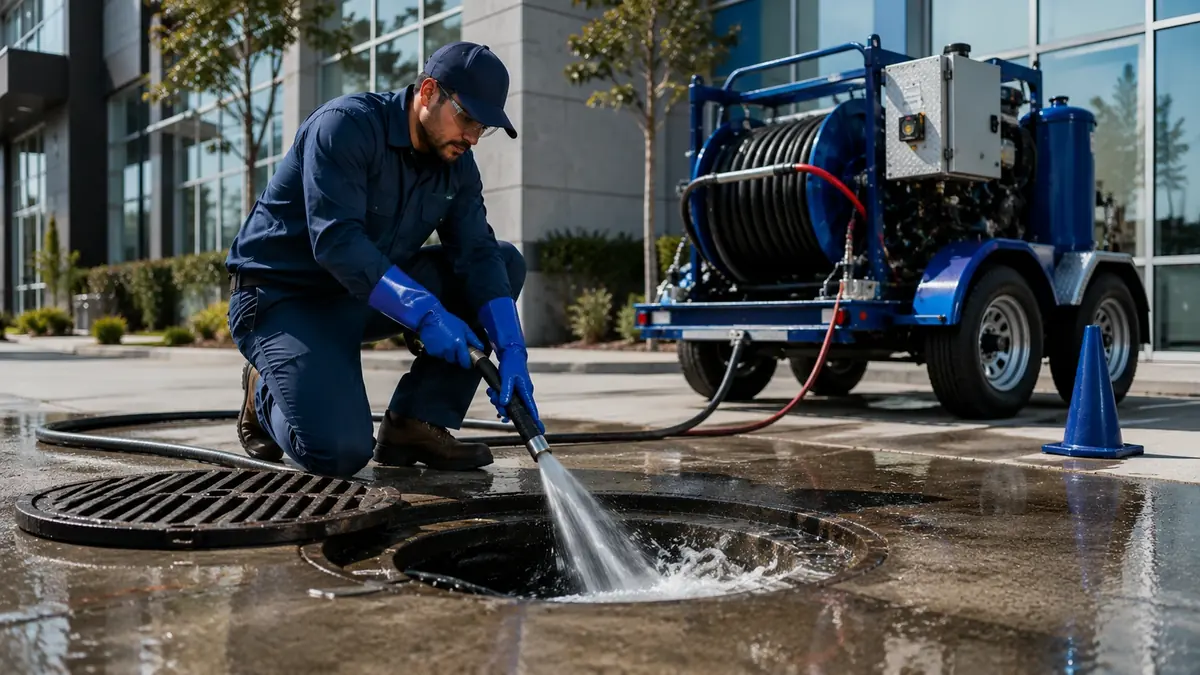 Commercial Hydro Jet Drain Cleaning in Corcoran