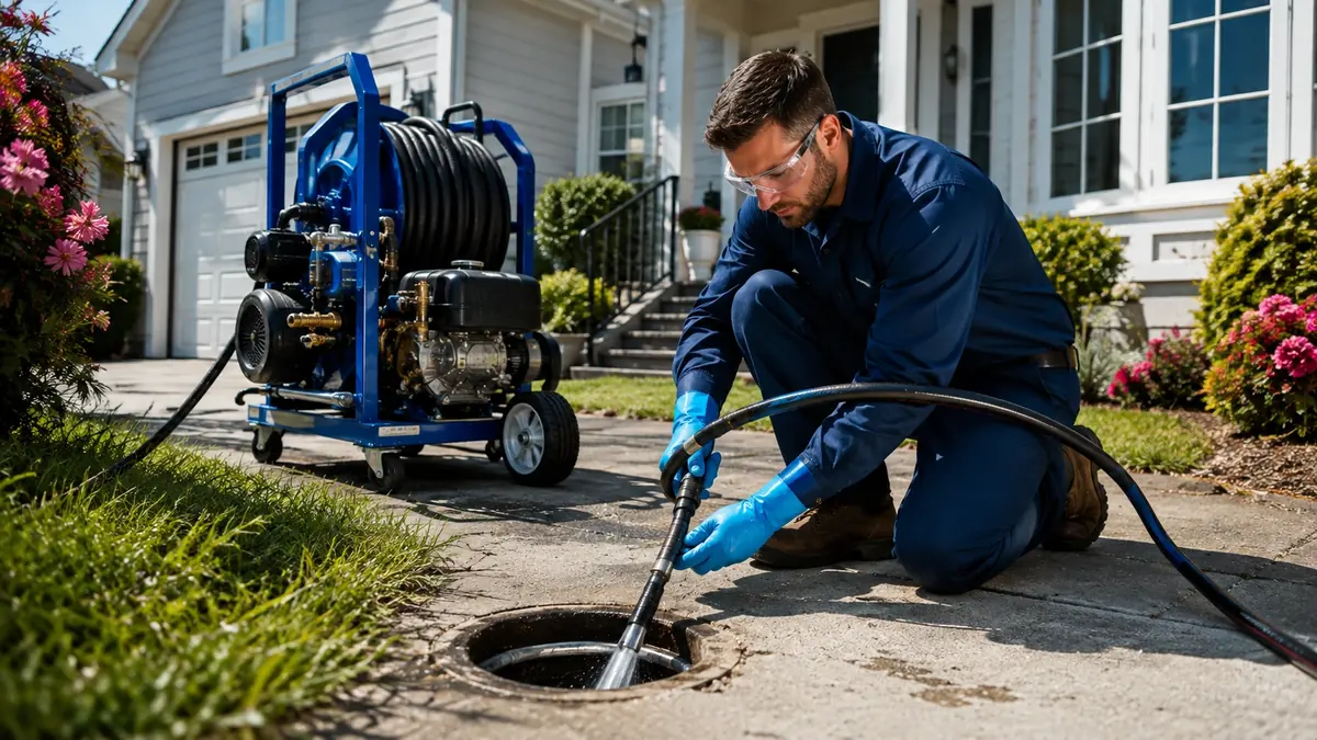 Residential Hydro Jet Drain Cleaning in Corcoran