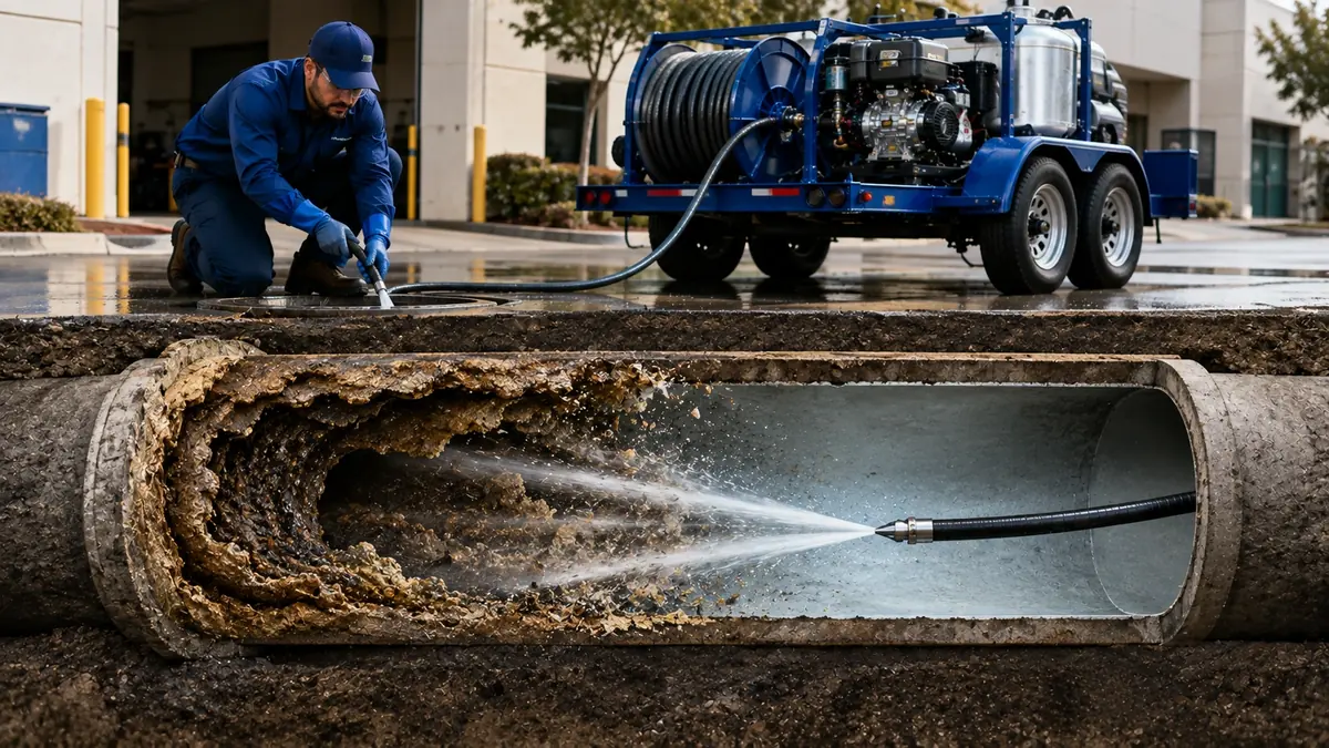 Sewer Pipe Descaling in Corcoran